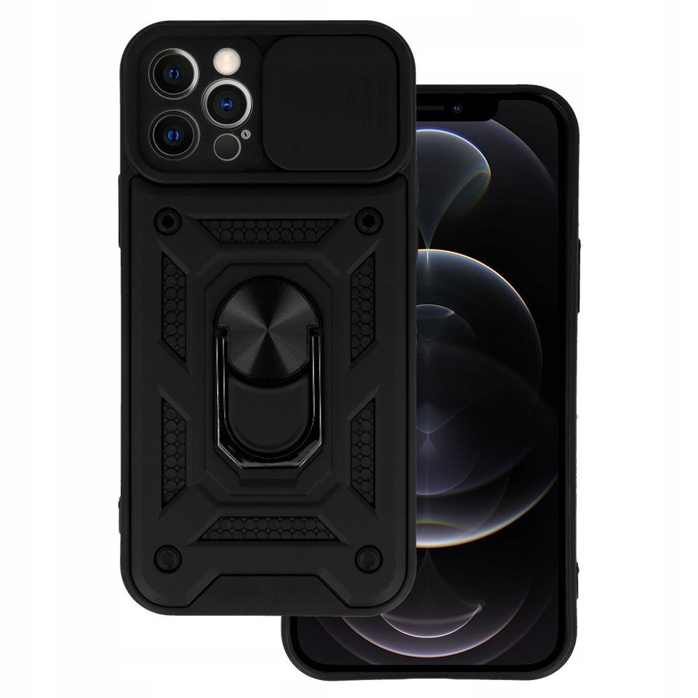 Slide Camera Armor Case pro iPhone 12 Pro Max Černá