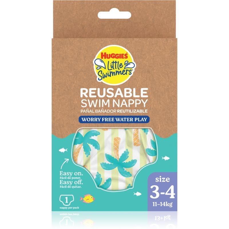 Huggies Little Swimmers Reusable 3/4 pratelné plenkové plavky 11-14 kg 1 kg