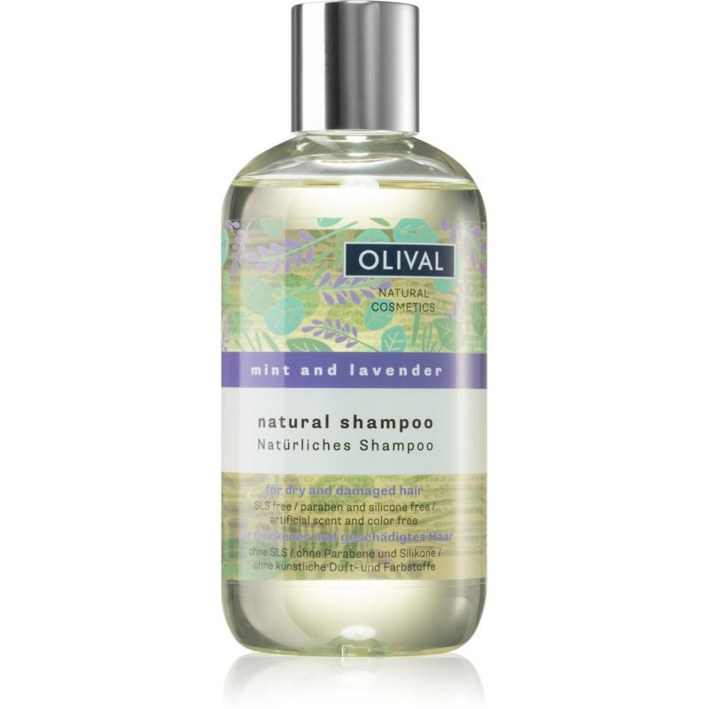 Olival Natural Mint and Lavender přírodní šampon pro suché a poškozené vlasy 250 ml