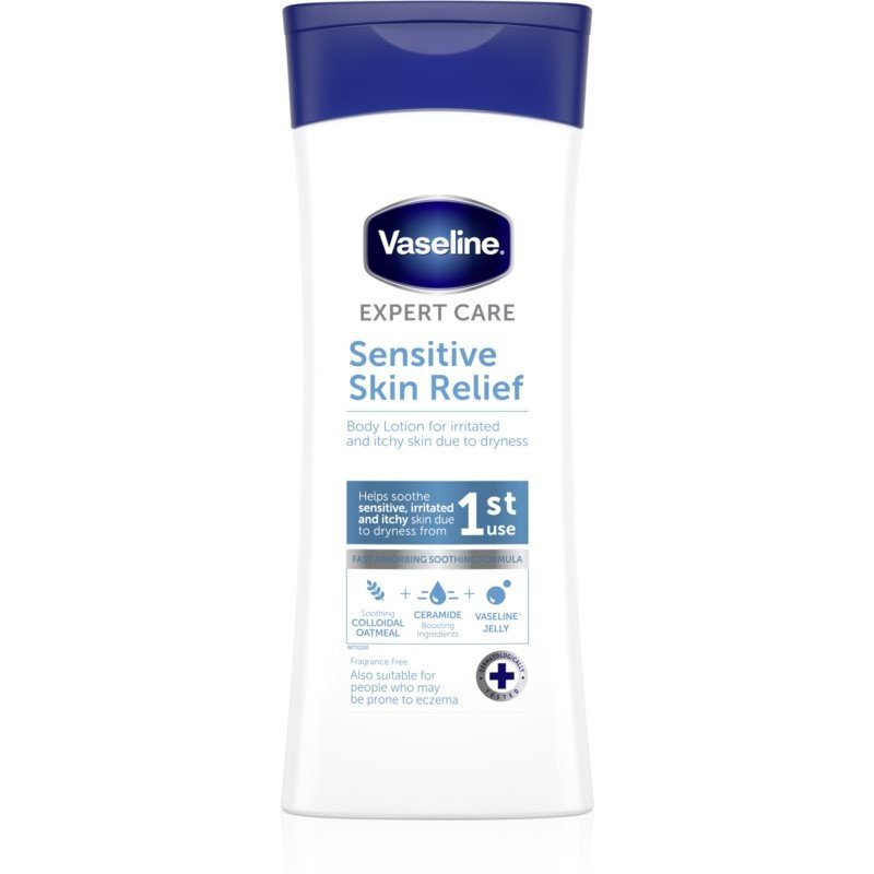 Vaseline Sensitive Skin Relief hydratační tělové mléko pro suchou a svědící pokožku 400 ml