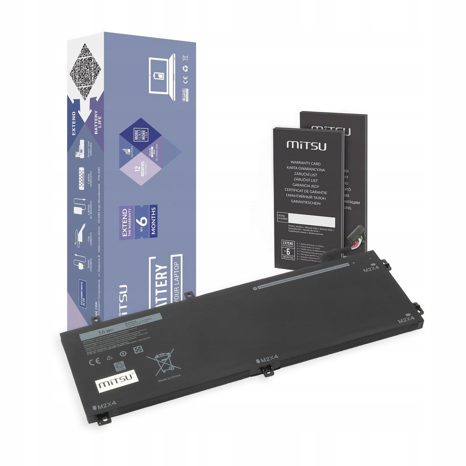 Baterie Mitsu pro Dell Xps 15 9550 Rrcgw
