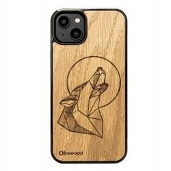 Dřevěné Pouzdro Pro Iphone 14 Plus Vlk Dub Case