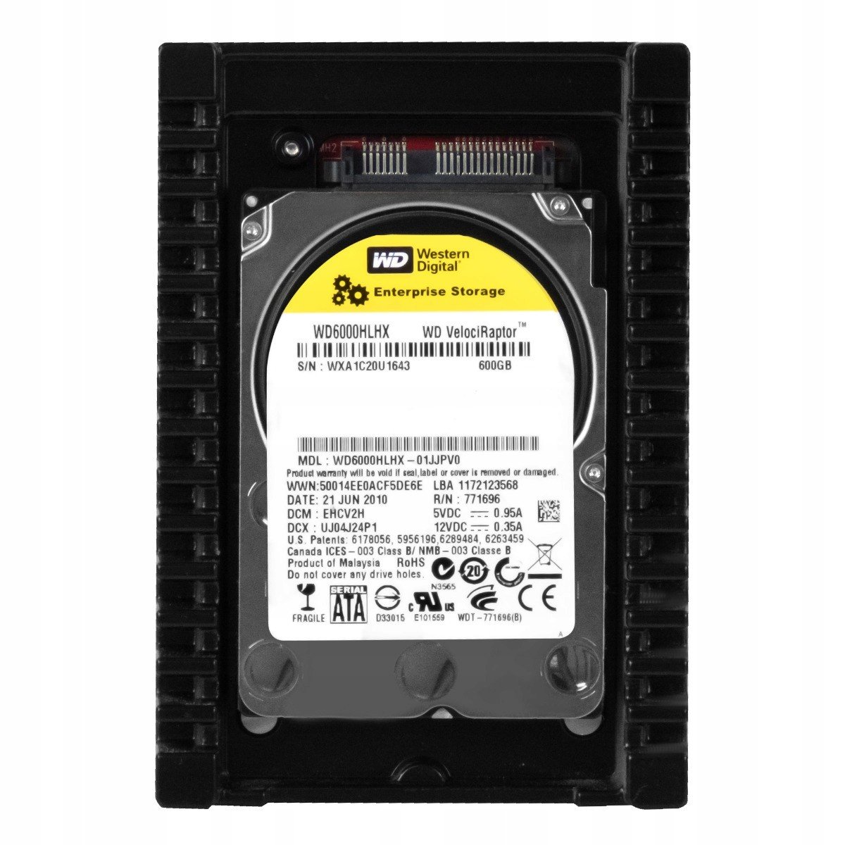 Wd Velociraptor 600GB 10K Sata III 3.5' WD6000HLHX