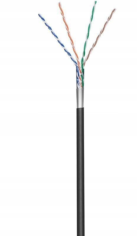 MicroConnect F/utp CAT5e Outdoor 100m Černá