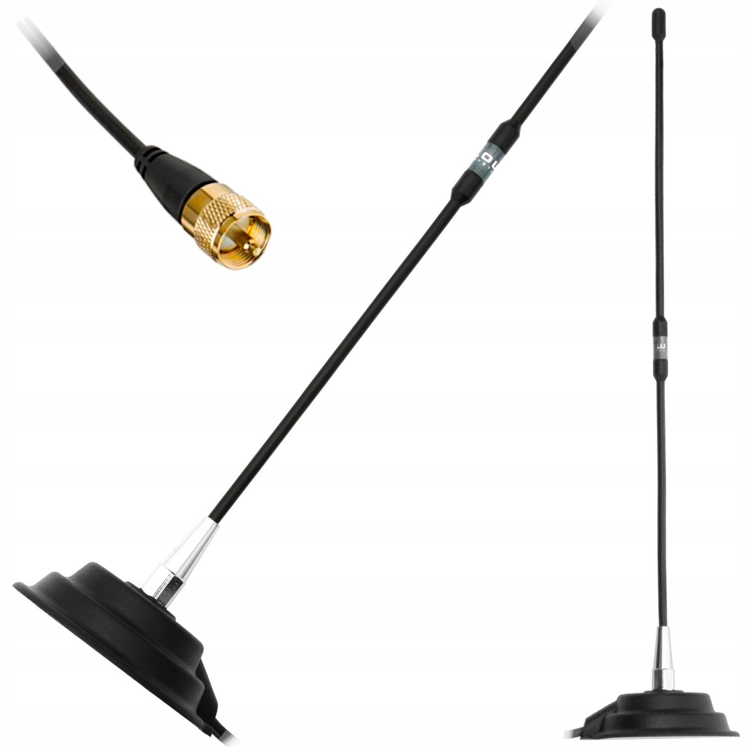 Antena Cb Radia Mocný Magnes 45cm 850M Uhf 5 dBi