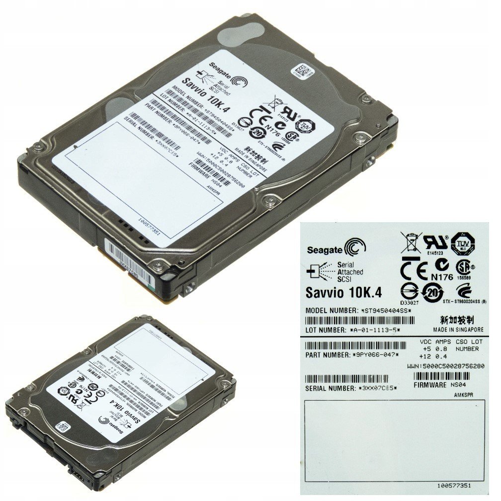 Seagate ST9450404SS 450 Gb Sas 2.5 10K 16MB
