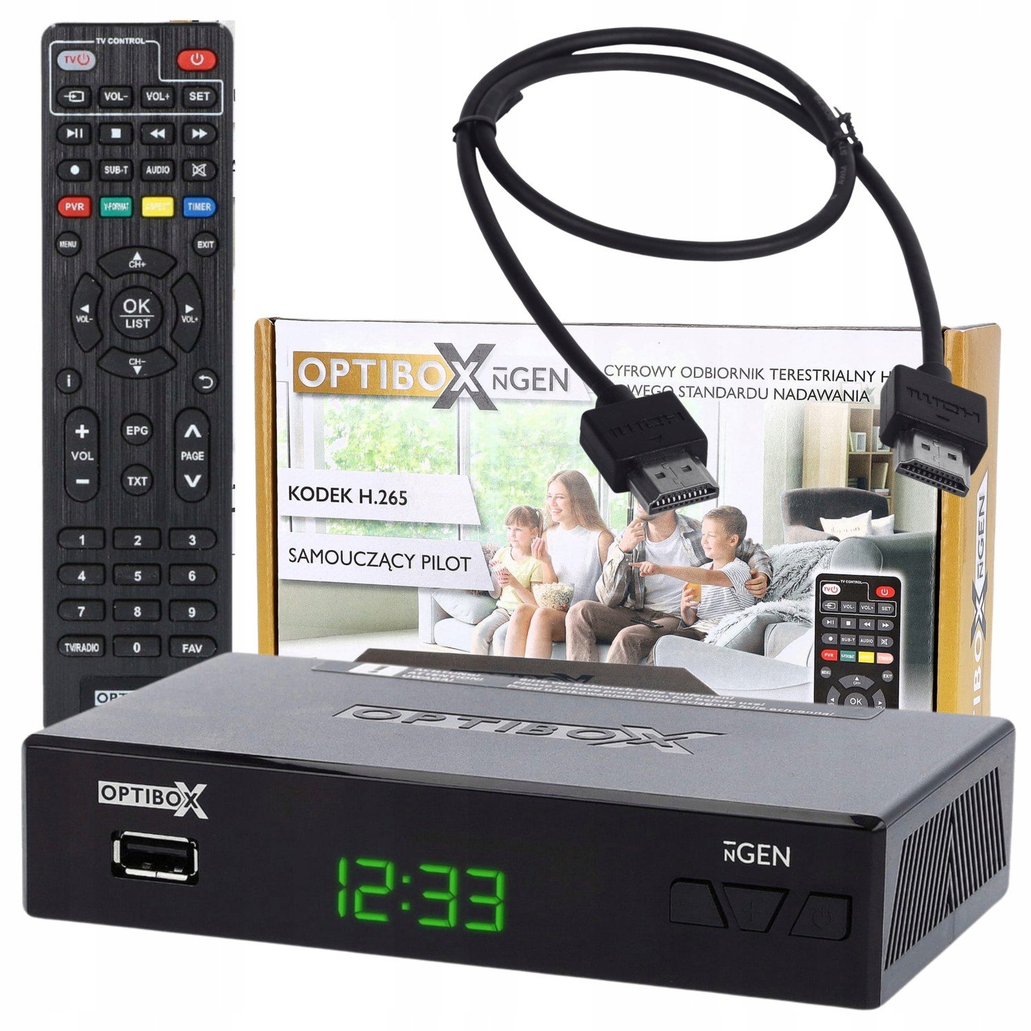 Tuner Dekoder Tv Název Hd H.265 Hdmi kabel