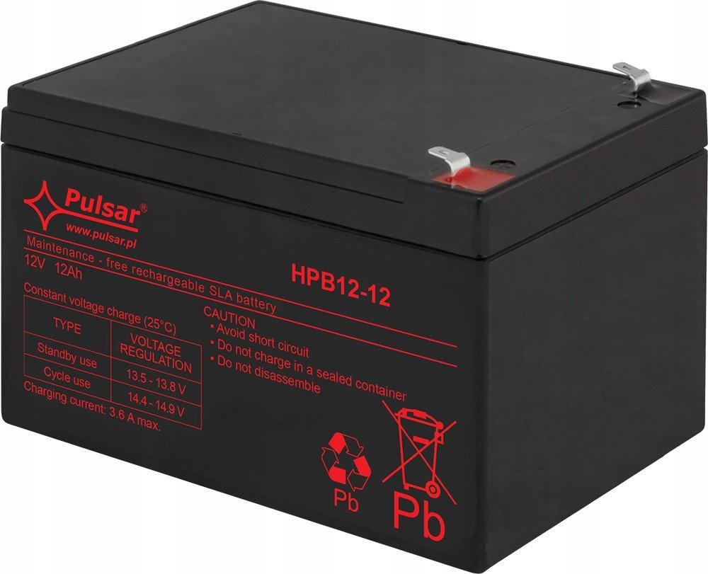 12Ah/12V Agm baterie Pulsar HPB12-12