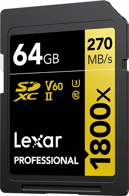 Lexar Sdxc Pro 64 Gb 270 MB/s Uhs-ii C10 1800x V60
