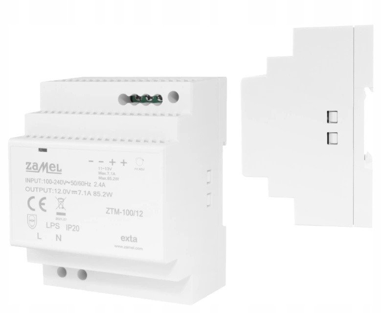 Impulsní napájecí zdroj na Din lištu TH-35 100W 24V