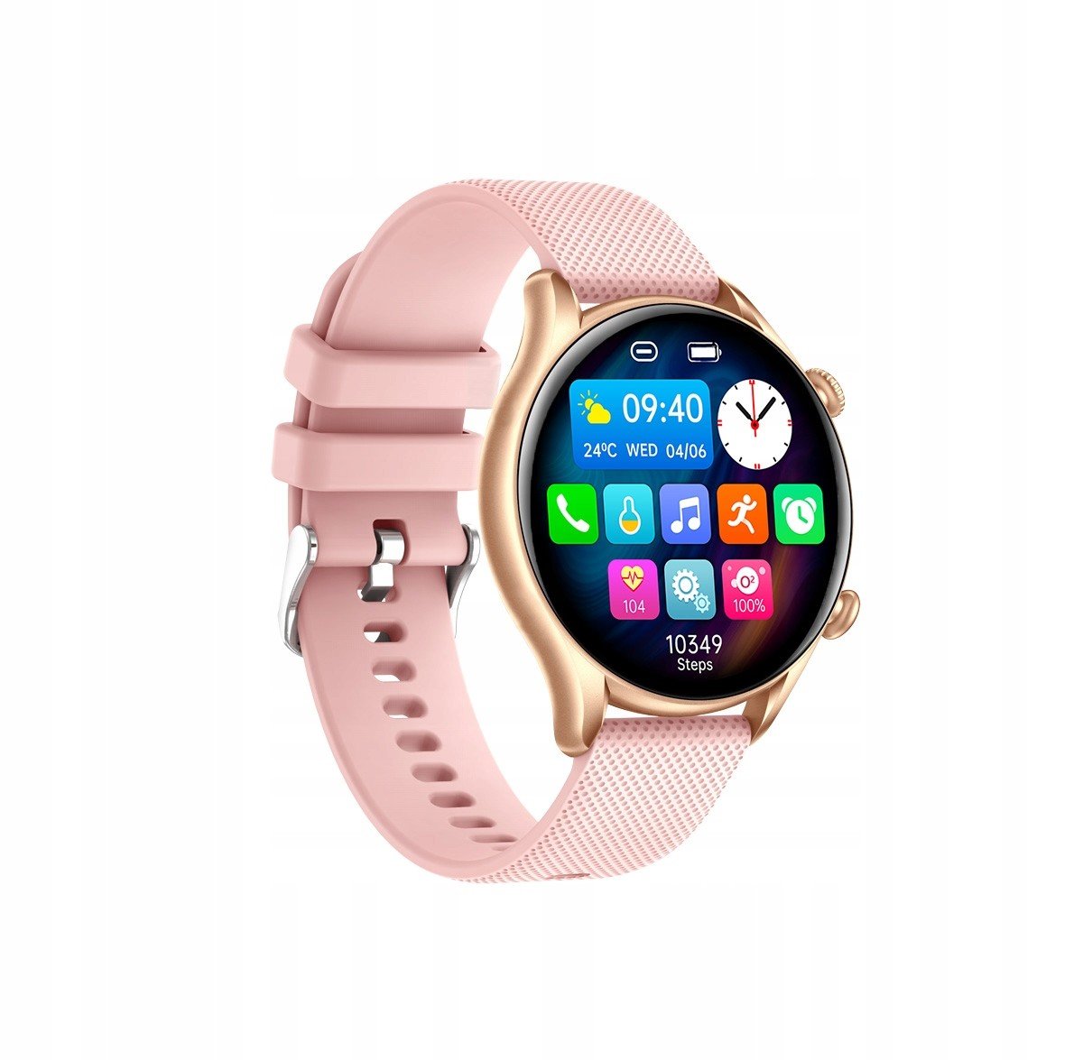 Chytré hodinky myPhone Watch El Gold Pink