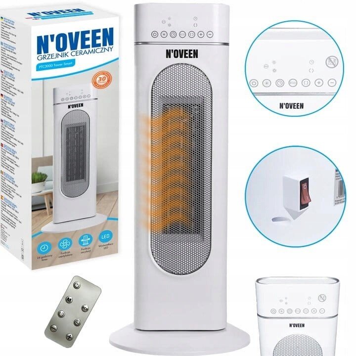 Keramické topidlo PTC3000 Tower Smart Noveen