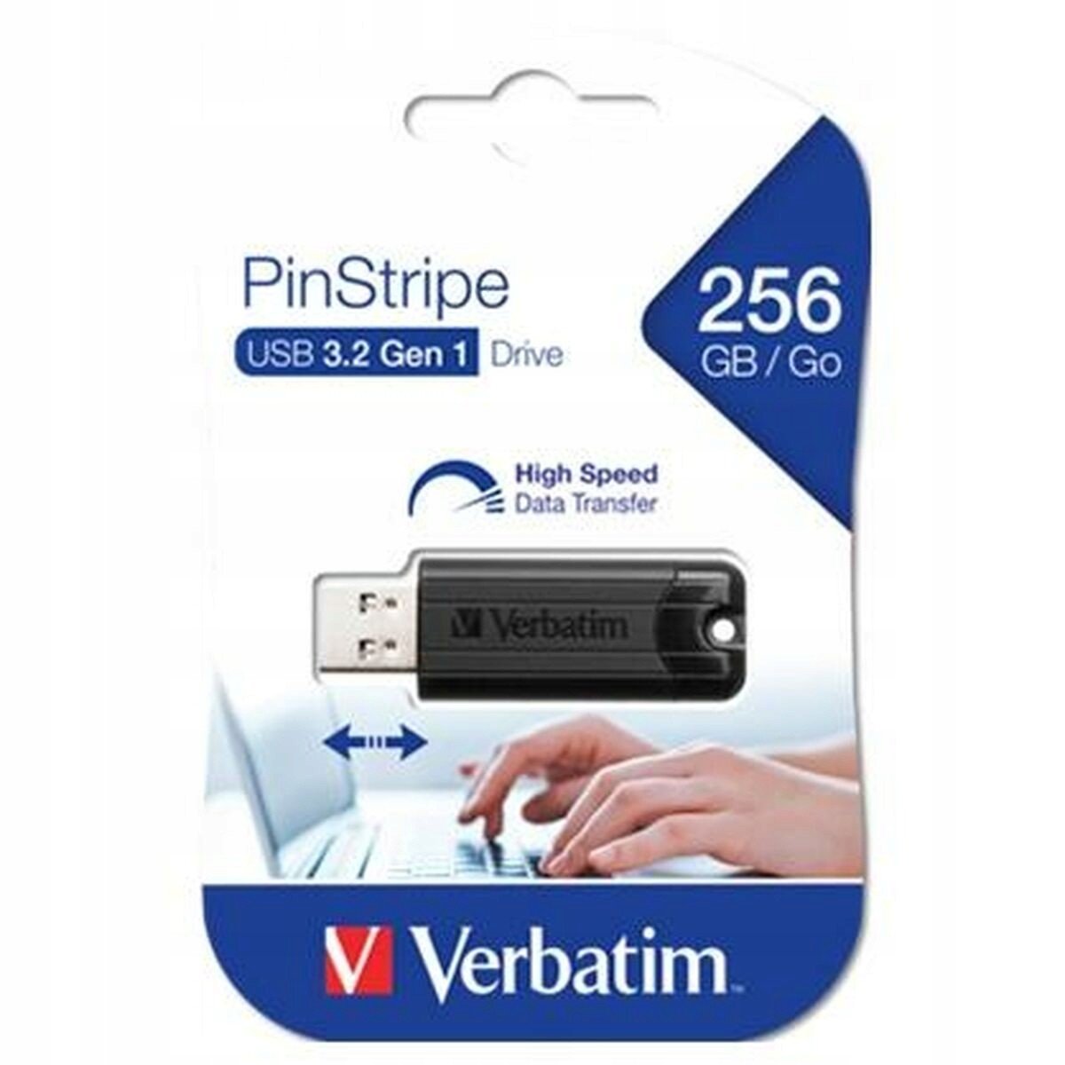 Usb paměť Verbatim PinStripe 3.0 Černá