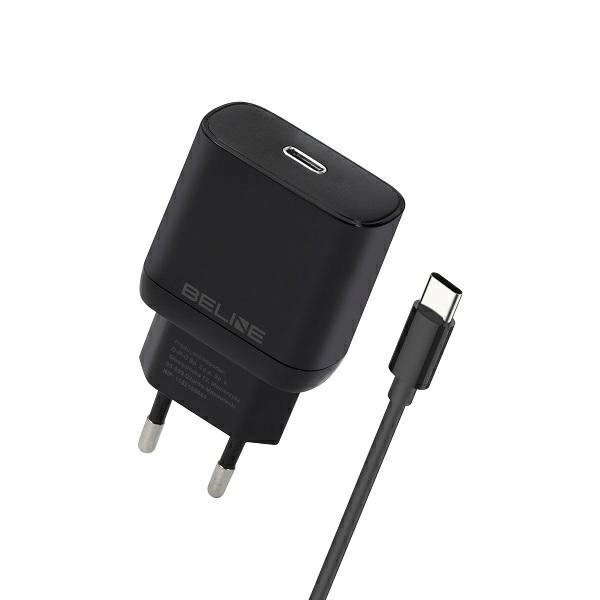 Beline Nabíječka 1x Usb-c 25W Usb-c kabel černá