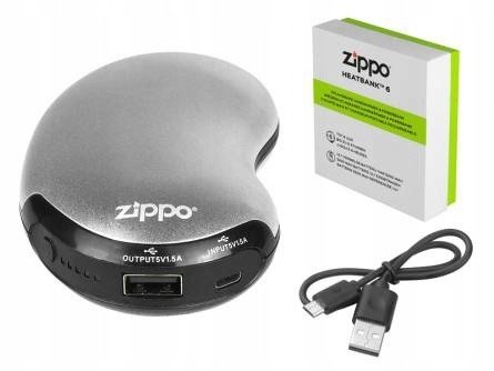 Powerbanka Zippo 5200 mAh stříbrná Kabel