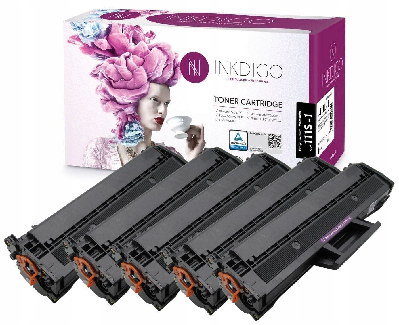 5x Toner pro Samsung SL-M2022W SL-M2070W MLT-D111S