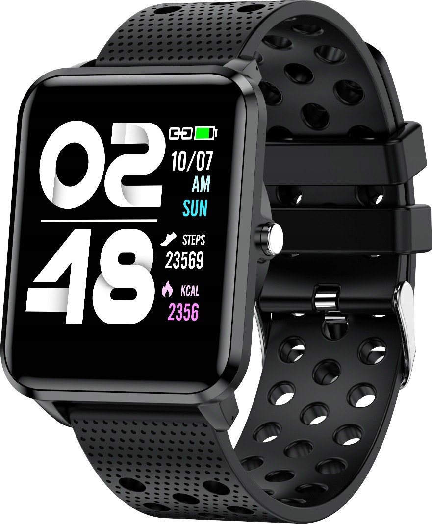Chytré hodinky Bemi Kix-m černé s audio přehrávačem