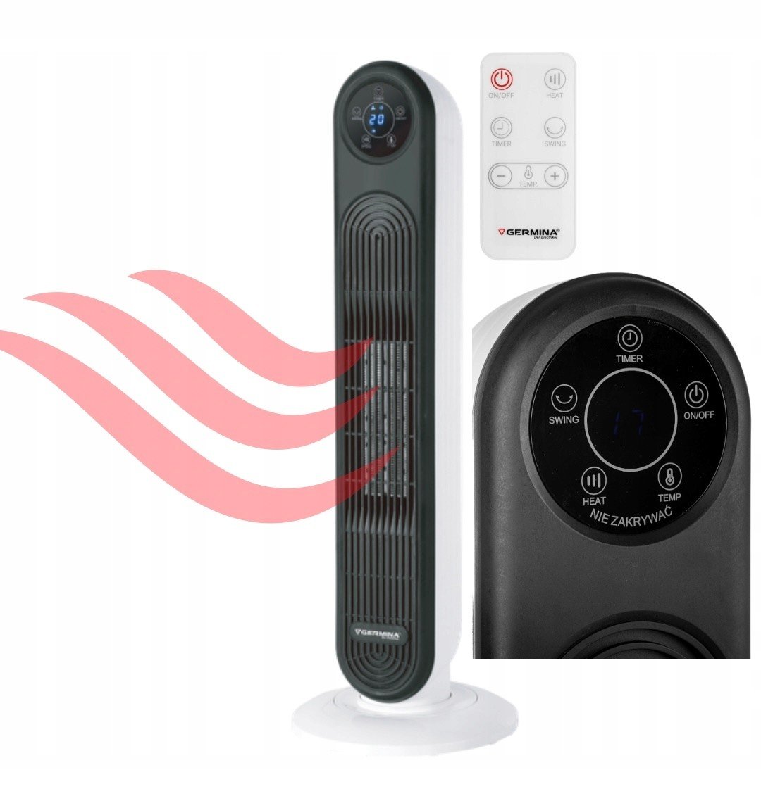 Elektrický Ohřívač 2000W Keramický S Dálkovým Ovládáním