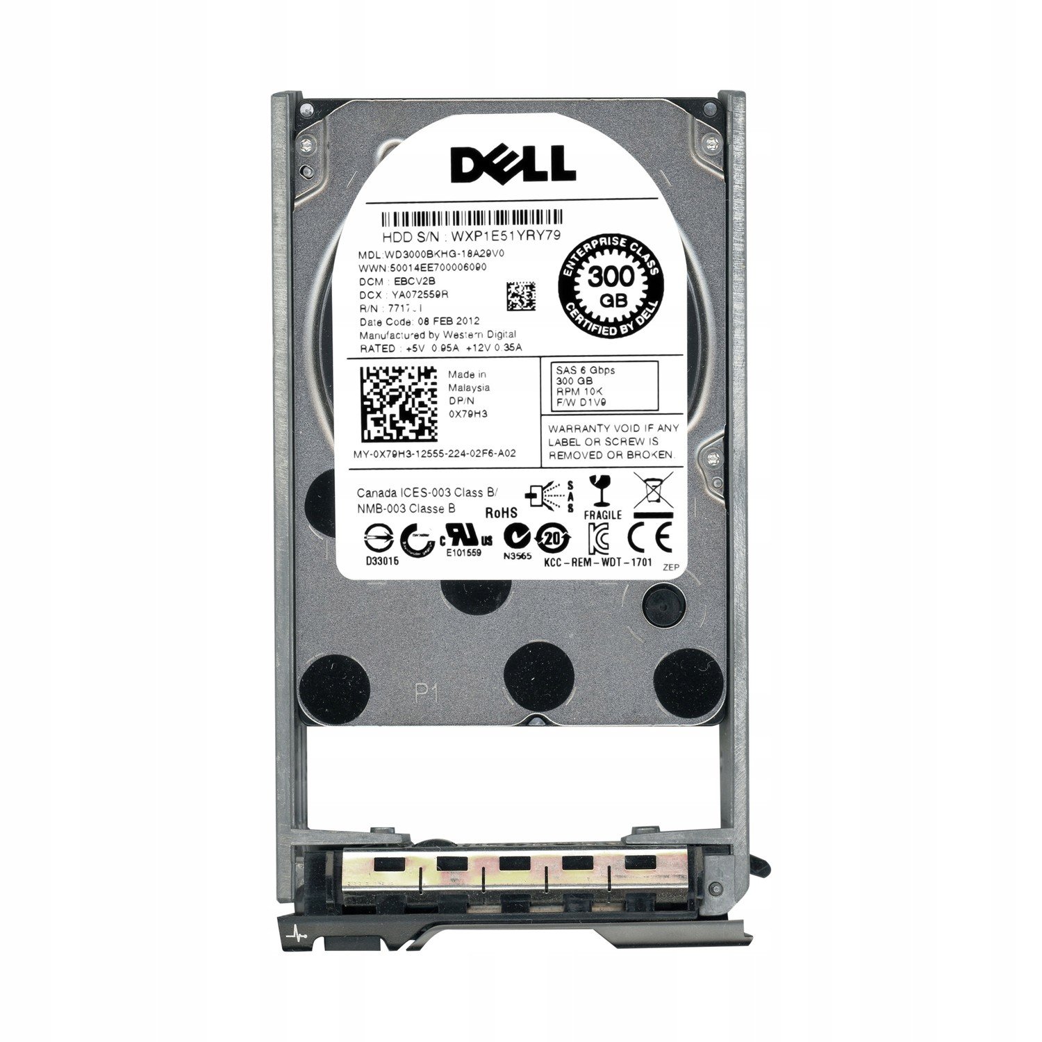 Dell 0X79H3 300GB 10K 32MB SAS-2 2.5'' WD3000BKHG