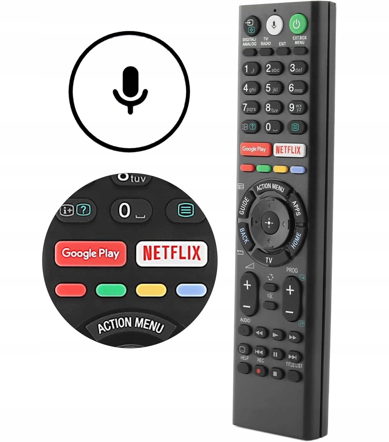 Hlasové Dálkové Ovládání Pro Tv Sony RMF-TX310E Bluetooth Hq
