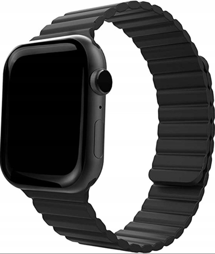 Silikonový magnetický řemínek pro Apple Watch černý