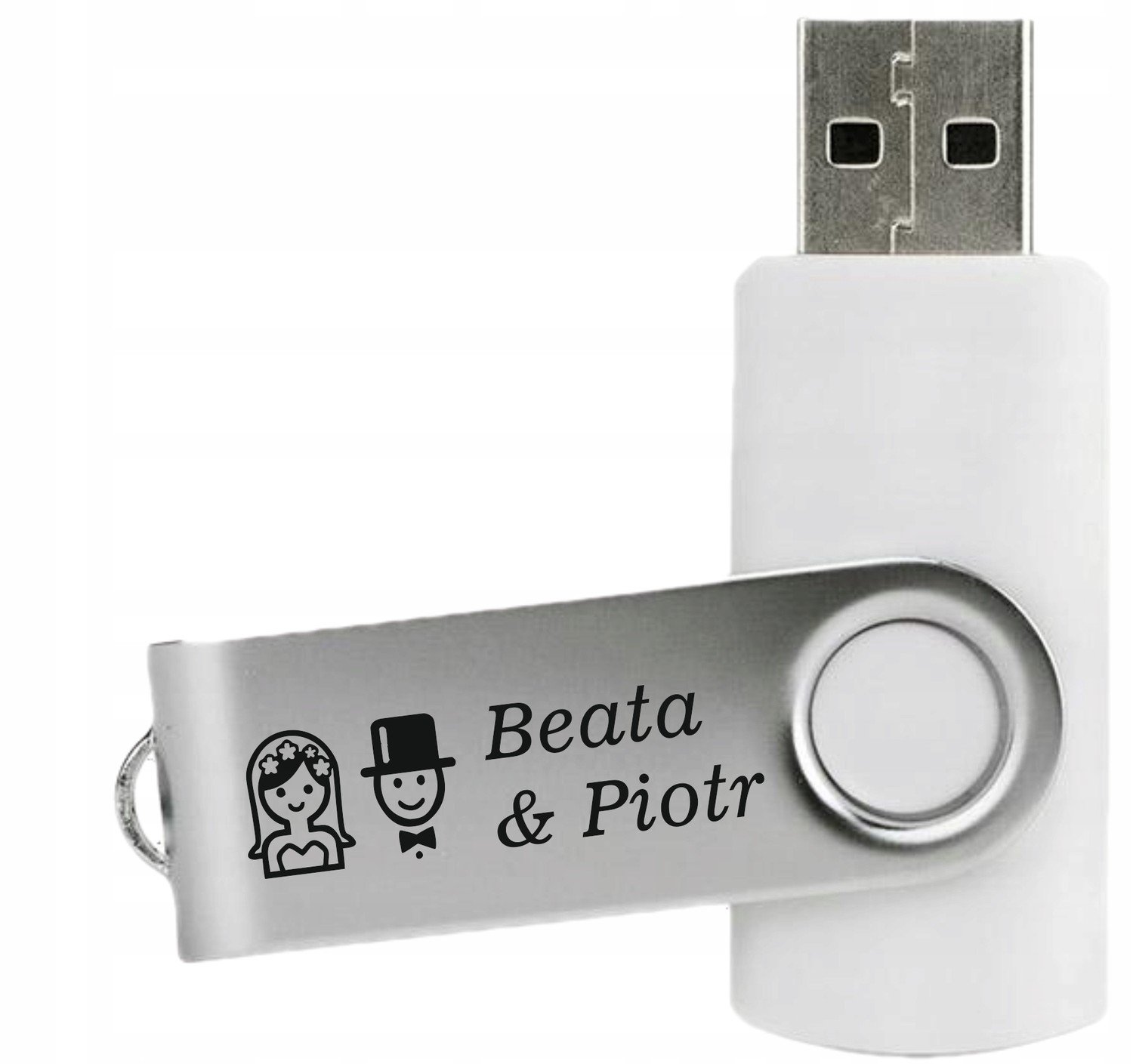 Pendrive Paměť 64GB Usb 3.0 svatební rytinou