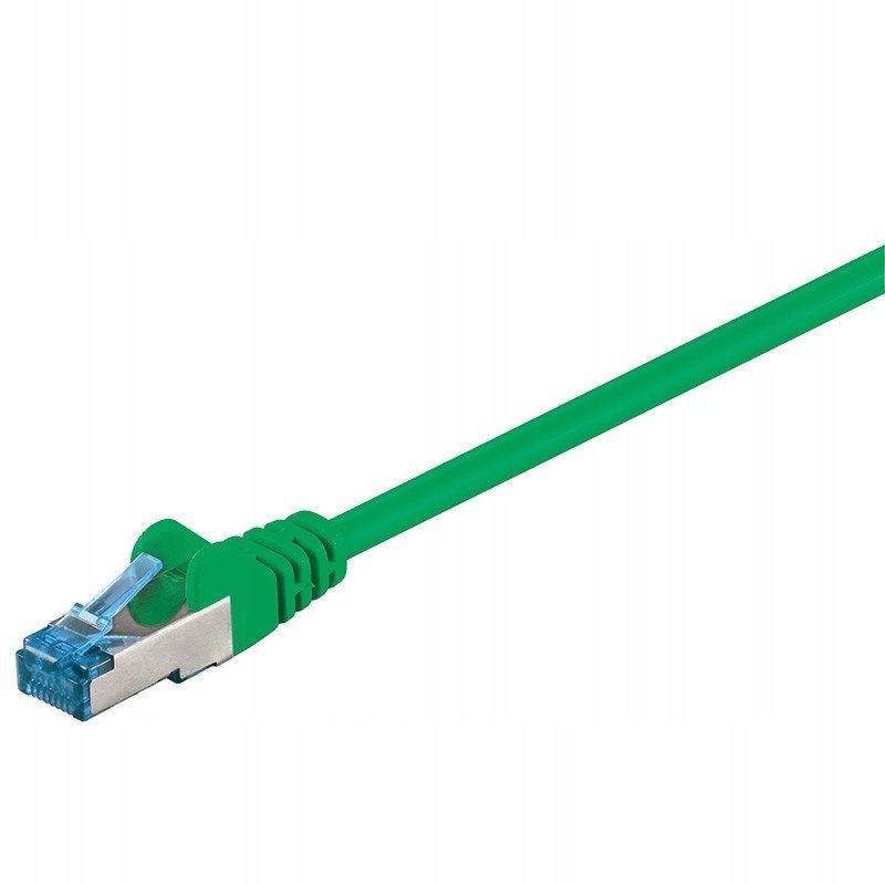 Patchcord Lan kabel RJ45 Cat 6A S/ftp zelený 20m