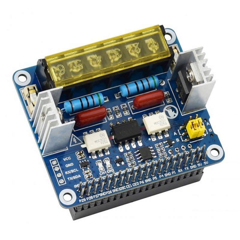 2-CH Triac Hat Raspberry Integrated Mcu Uart I2C