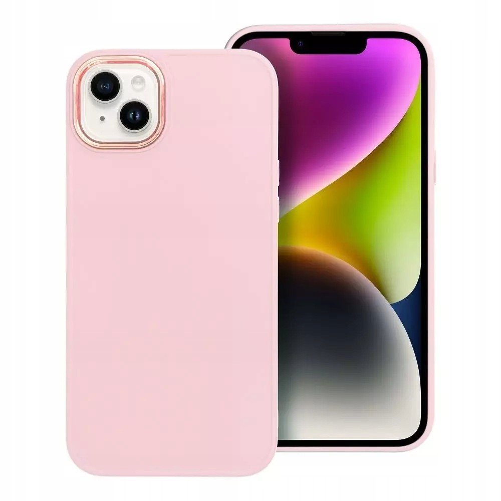 Pouzdro Frame pro Iphone 14 Plus pudrově růžové