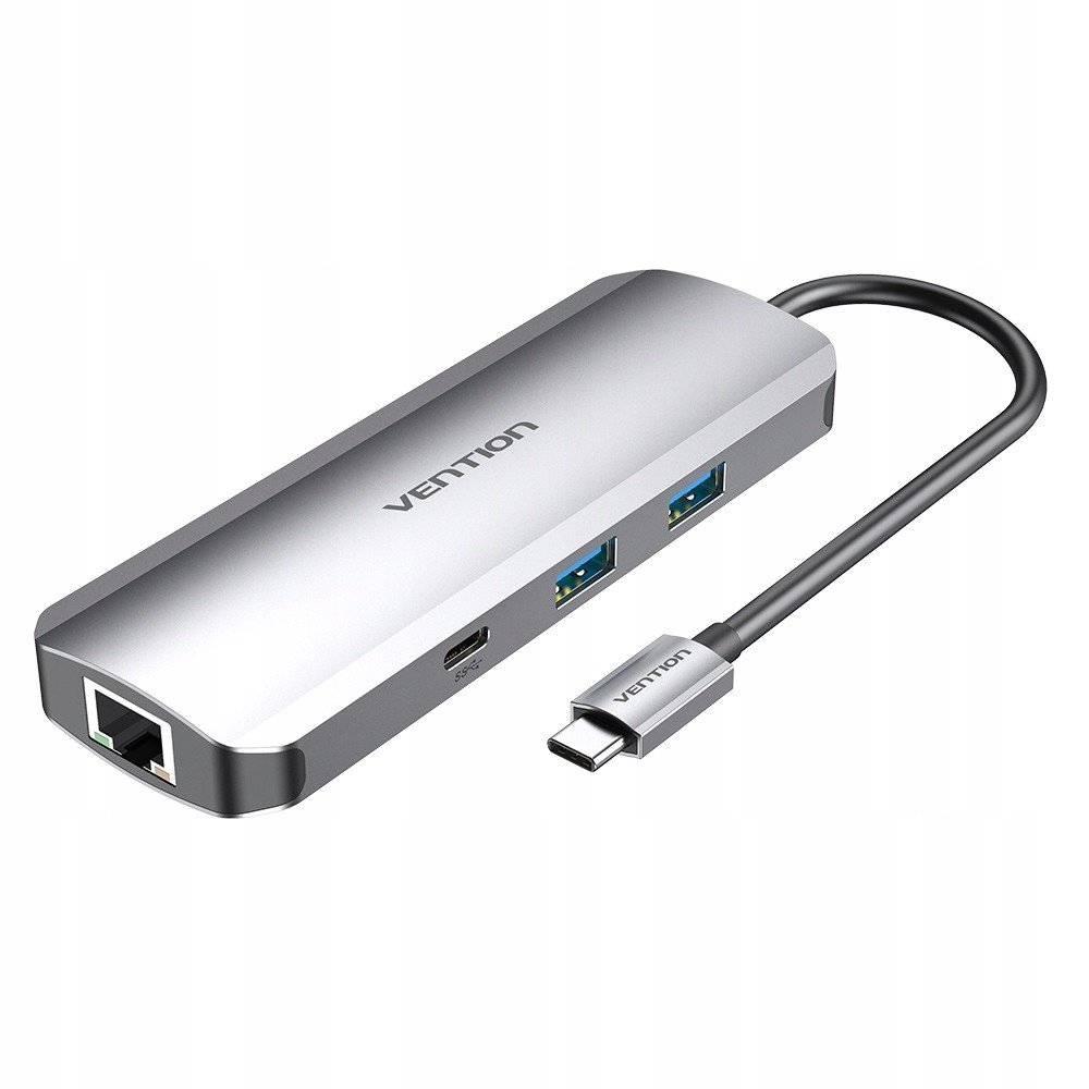 Vention Usb-c 9in1 Tf/sd Hdmi Lan PD100W Audio 1xC