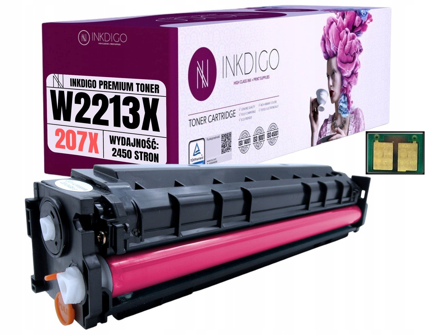 Toner pro Hp W2213X LaserJet M255 M282 M283 Chip