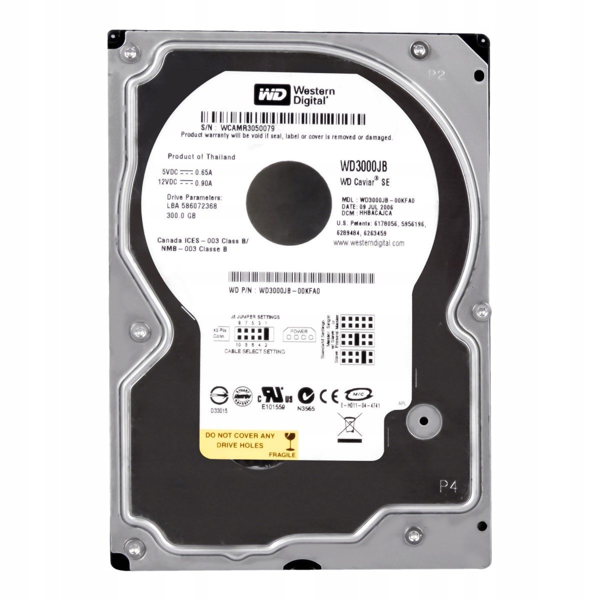 Wd Caviar 300GB Ata 7.2K 3.5'' WD3000JB-00KFA0