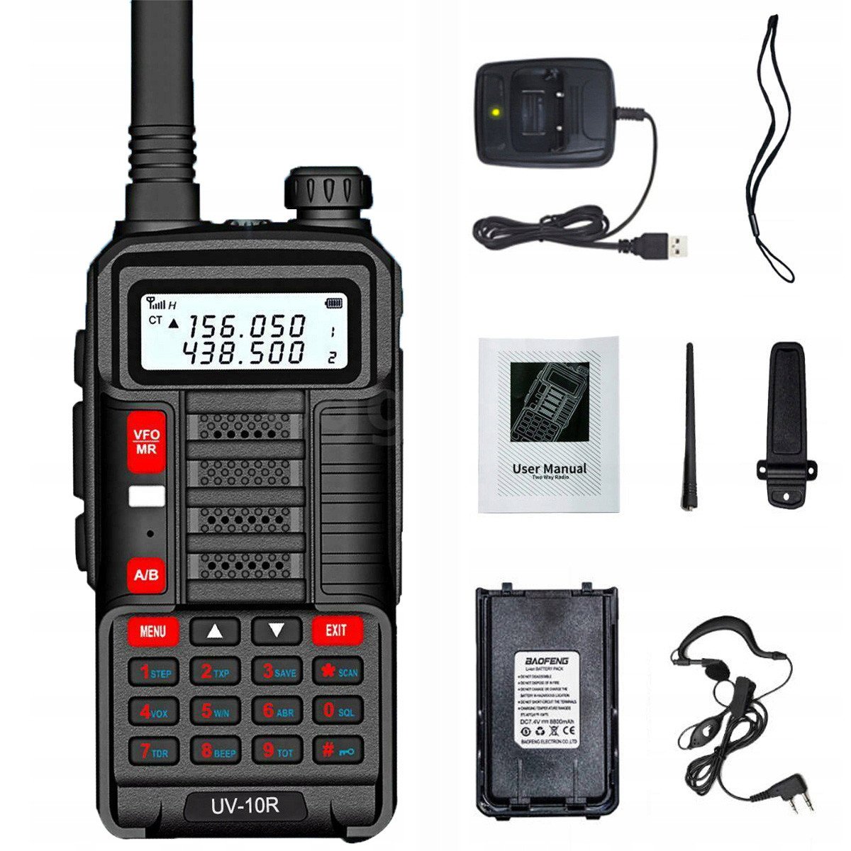 Walkie Talkie Baofeng Bf UV-10R Vysílačka 10W