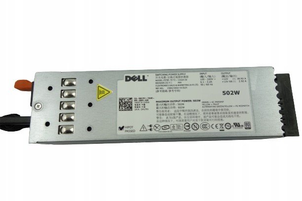 Nový Napájecí adaptér Dell Poweredge MU791 R610 502W