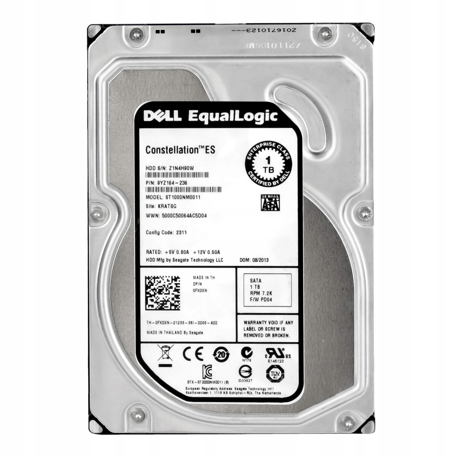 Dell 0FX0XN 1TB 7.2K Sata III 3.5'' ST1000NM0011