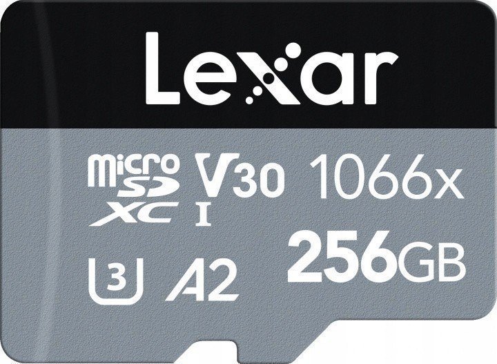 Lexar microSDXC 256GB 1066x 120-160MB/s U3 V30 A2