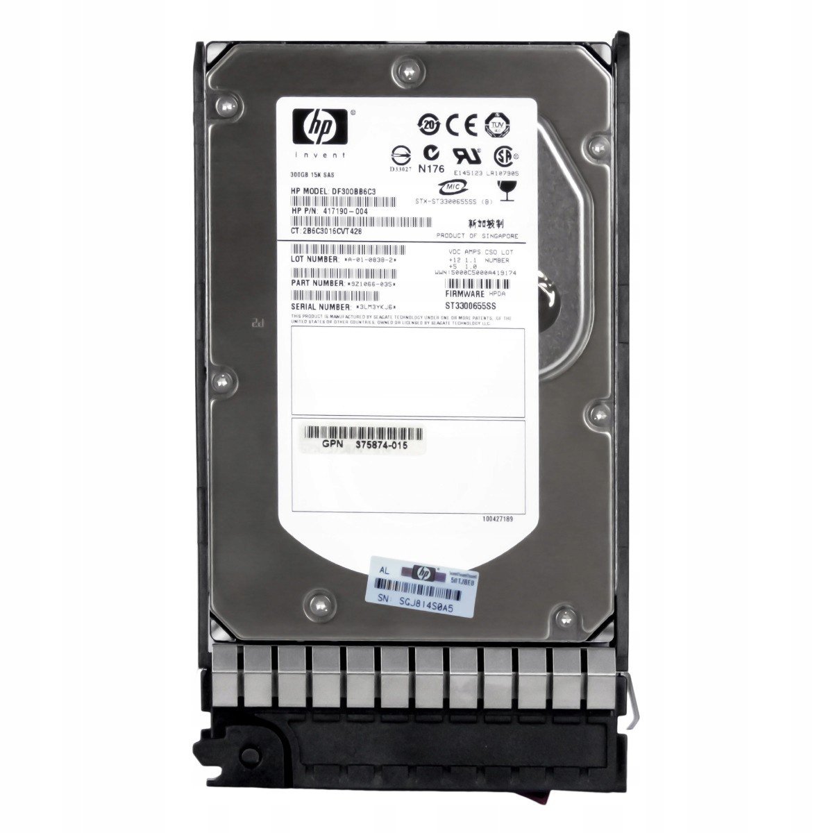 Hp 417190-004 300GB 15K 16MB Sas 3.5'' DF300BB6C3