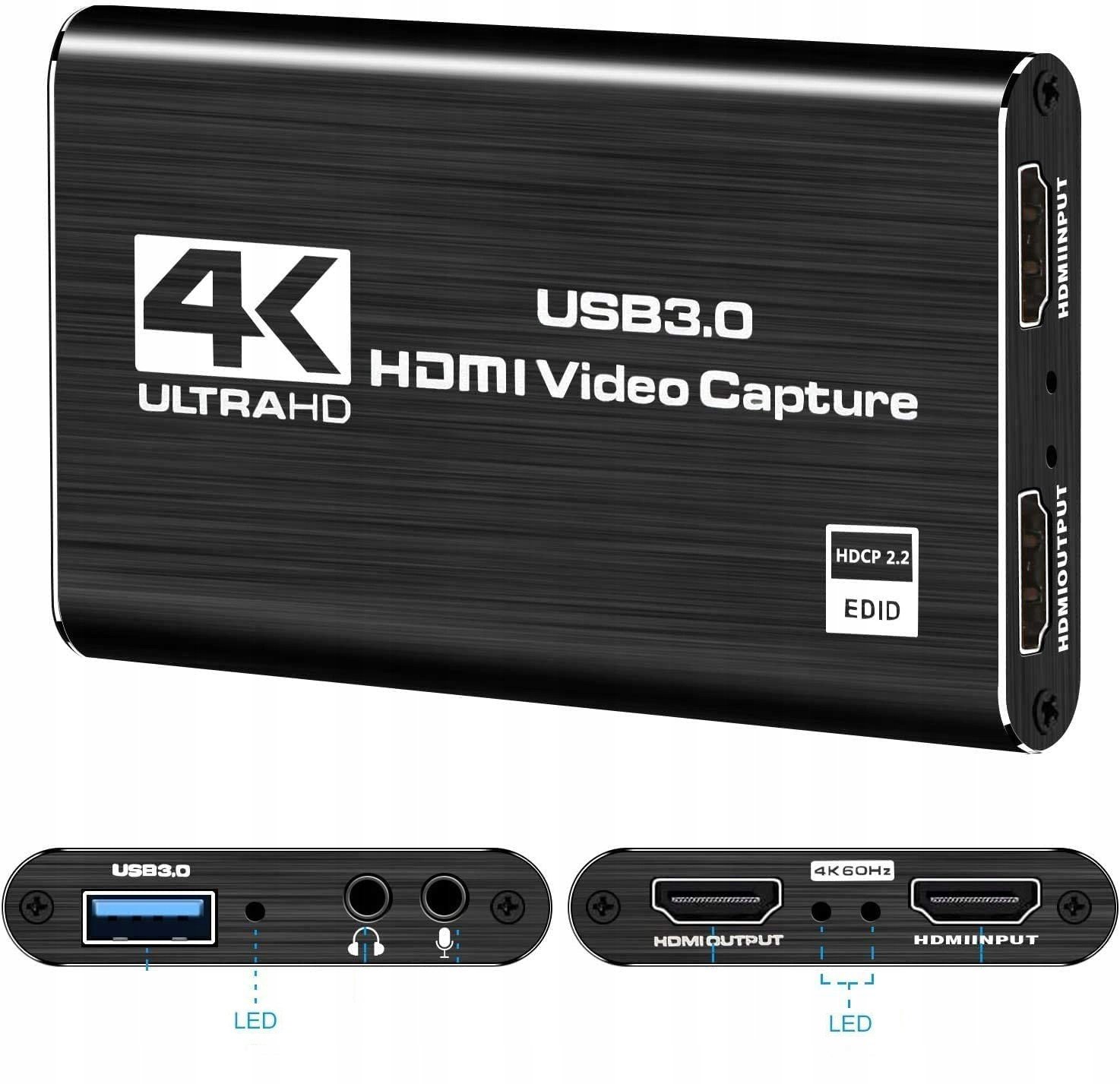 Grabber Videorekordér Hdmi Pc 4K USB3.0