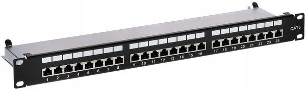 Patch panel RJ-45 PP-24/RJ6-C/FTP Rack 19