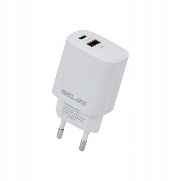 Beline Nabíječka sít. 1x Usb-c 1x Usb 20W bílá