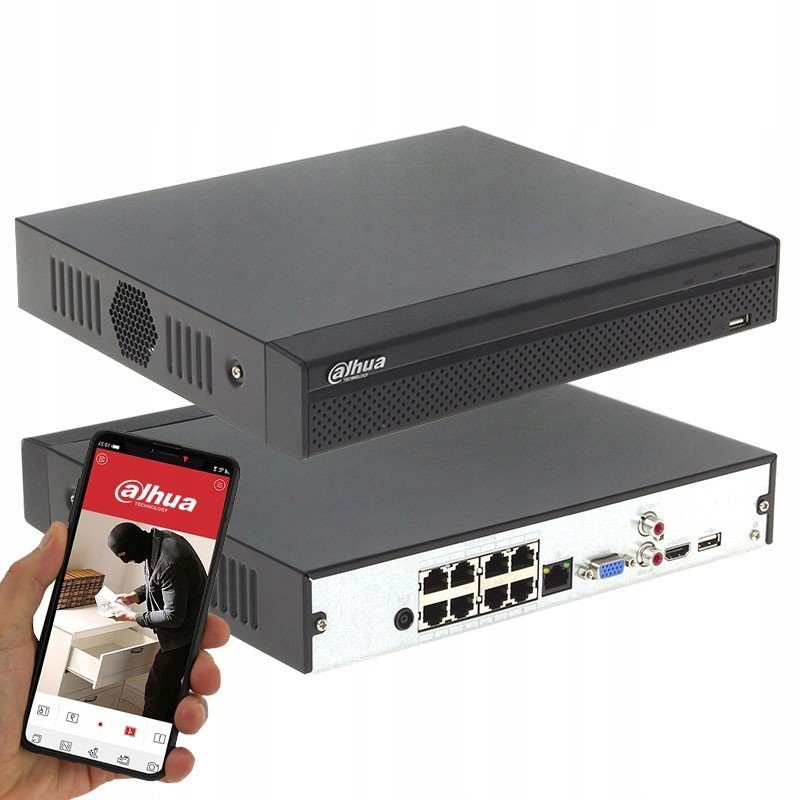 NVR2108HS-8P-4KS2 Ip rekordér Dahua 8 Mpx 8xPoE