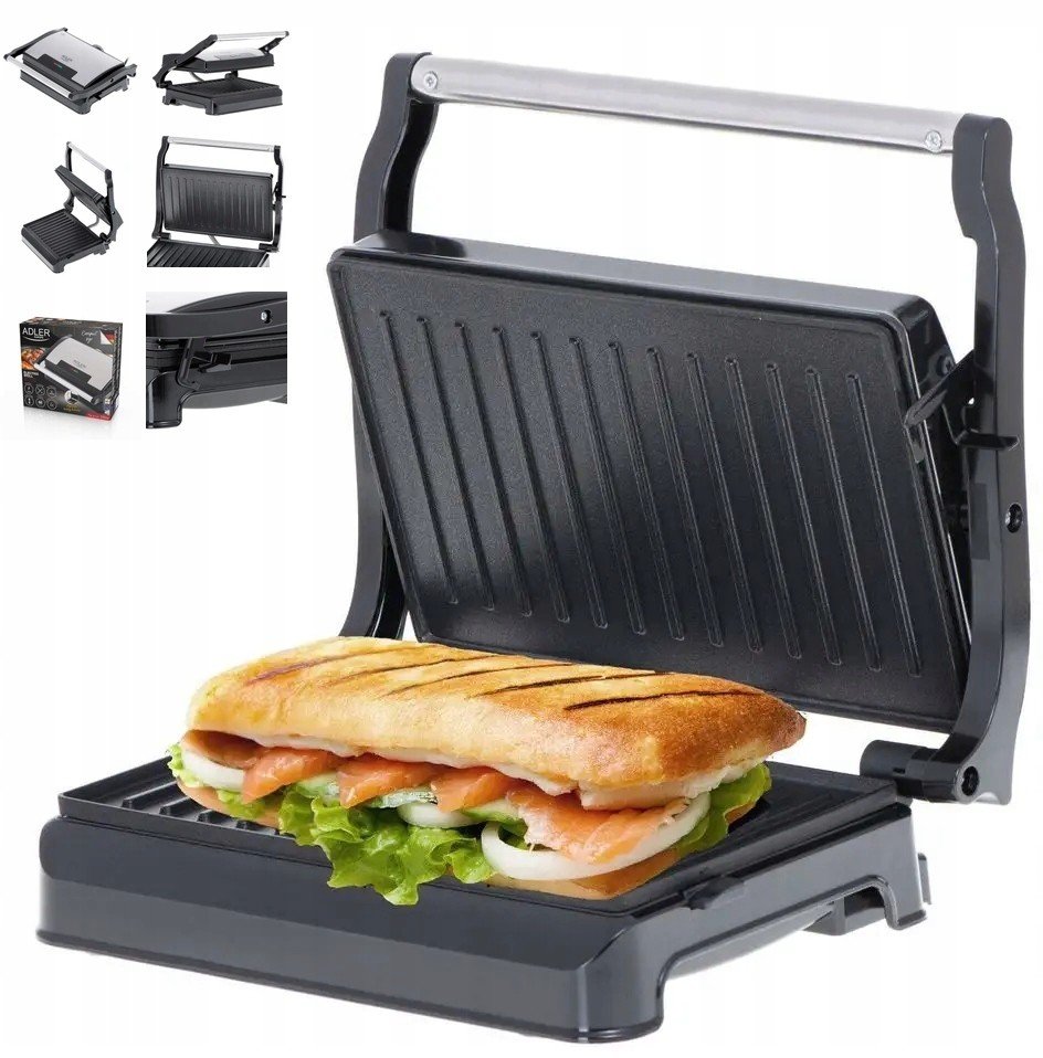 Opékač Topinek Gril Panini XXL 1200W Nepřilnavá