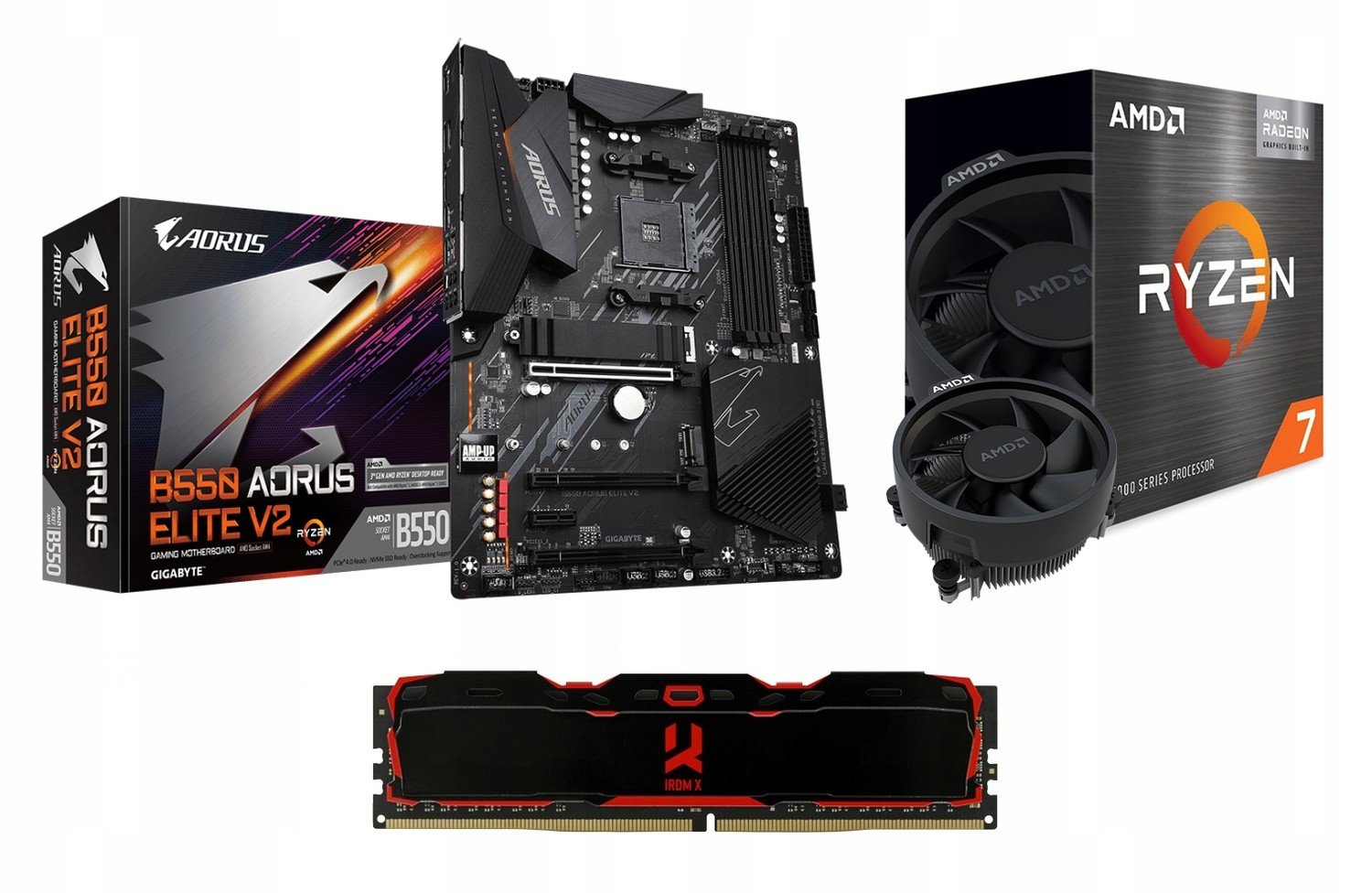 Set Amd Ryzen 7 5700G B550 Aorus 16GB 3200