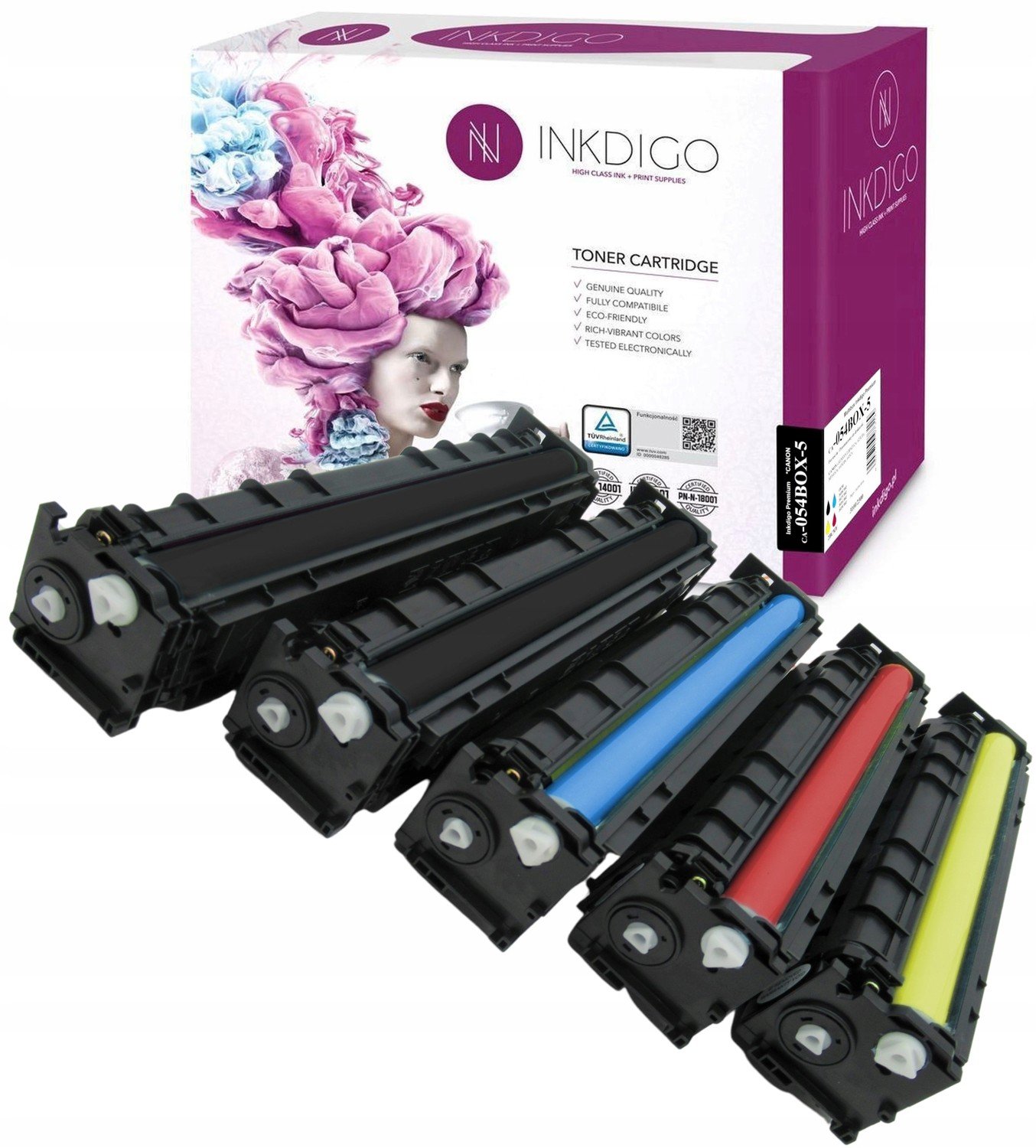 5x Toner pro Canon CRG054H MF644Cdw MF645Cx sada