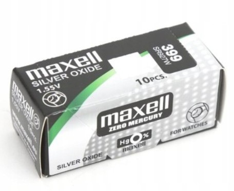 10x Maxell 399 SR927W stříbrná baterie