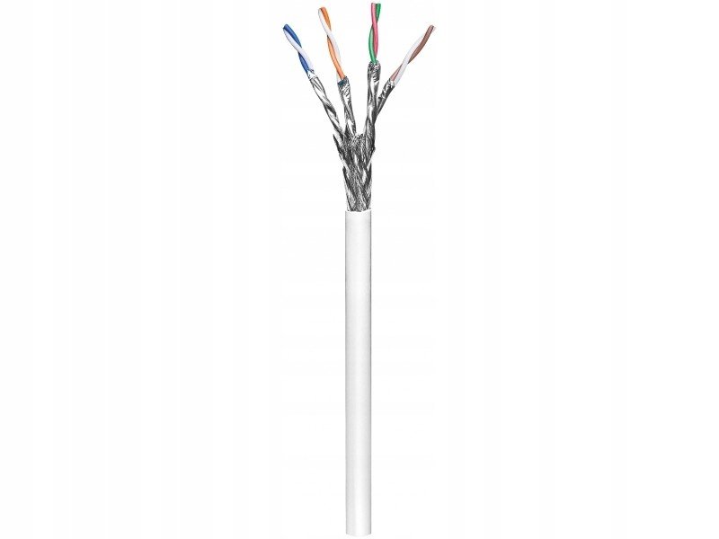 Instalační kabel (drát) Cat 6 S/ftp 100m bílý