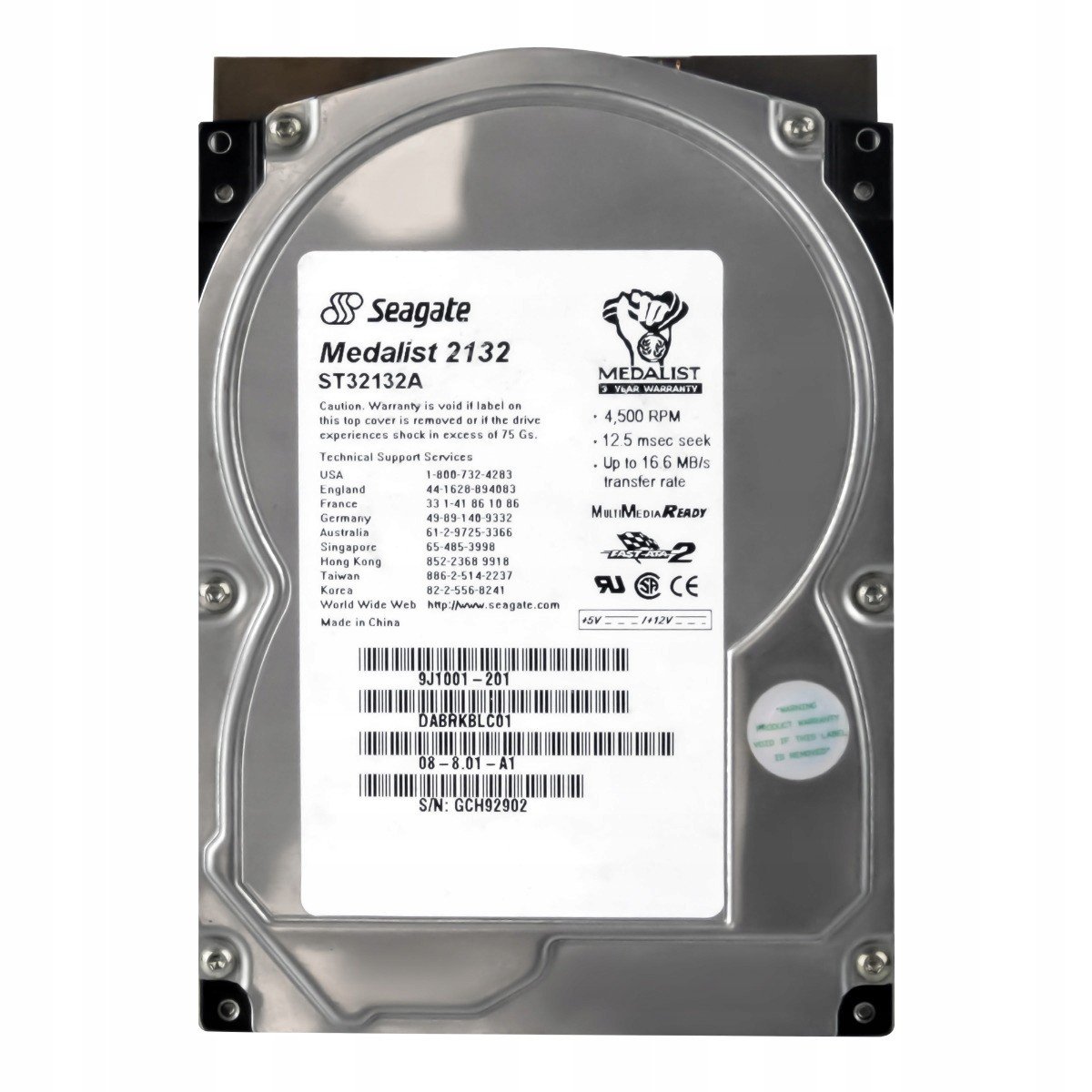 Seagate Medailista 2132 2GB 4.5K Ata 3.5'' ST32132A