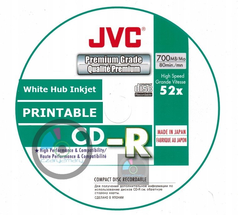 Jvc Cd-r Premium Grade Printable 25ks Japan