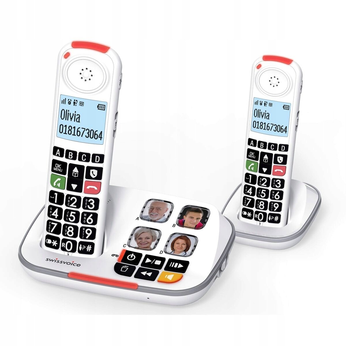 Stacionární telefon Swiss Voice Xtra 2355 Duo B