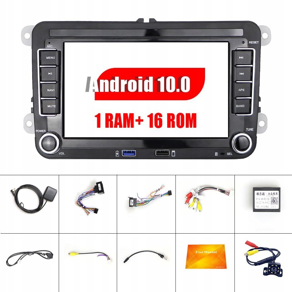 Rádio 2 Din Vw Passat B6 B7 Golf 5 6 MK5 Android